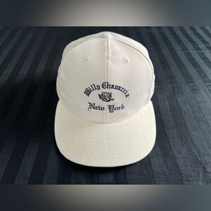 WILLY CHAVARRIA New York embroidered white adjustable hat / cap